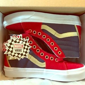 Marvel x Vans Captain Marvel Sk8-Hi Shoes